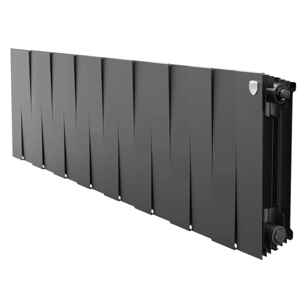 Радиатор биметаллический Royal Thermo PianoForte 300 Чёрный - 16 секц.