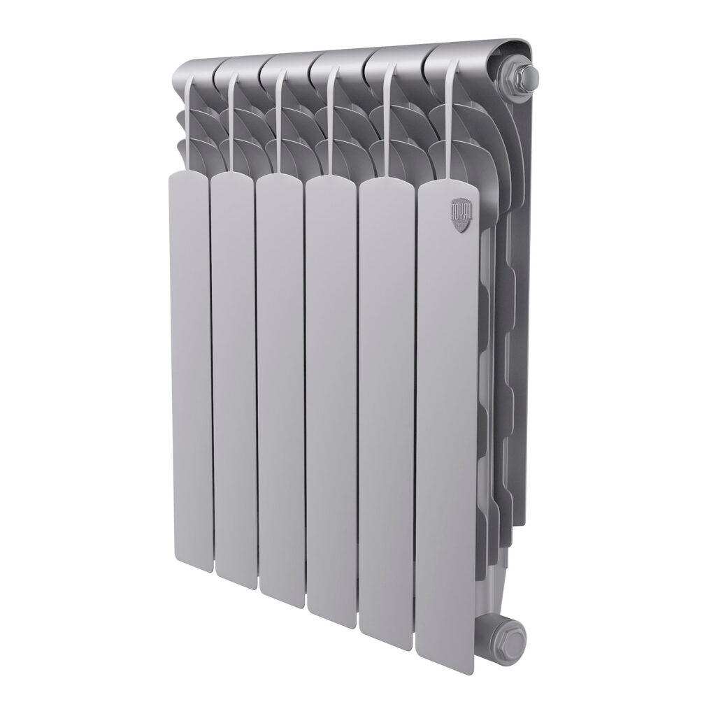 Радиатор биметаллический Royal Thermo Revolution B 500 Серебристый – 6 секц.