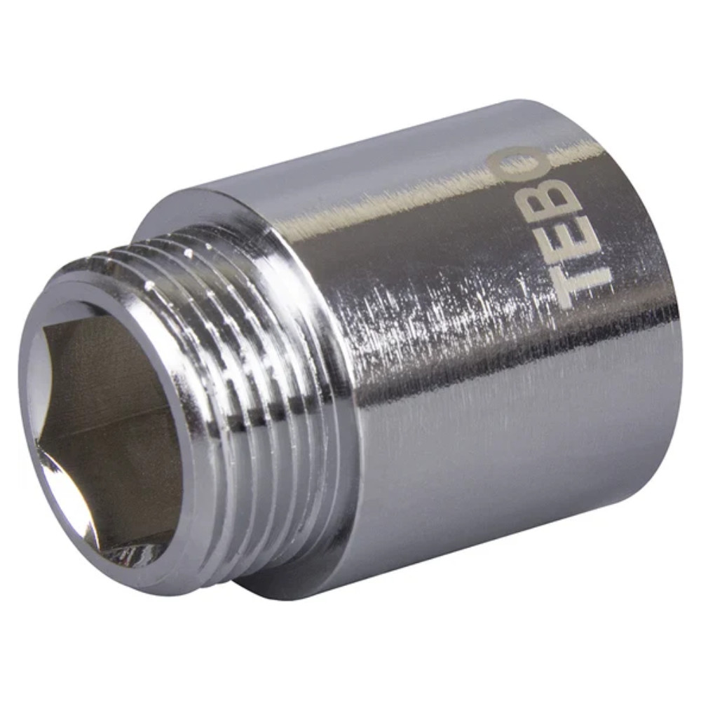 Удлинитель TEBO хромированный ВН/НАР 1/2"x80 мм (18/144)
